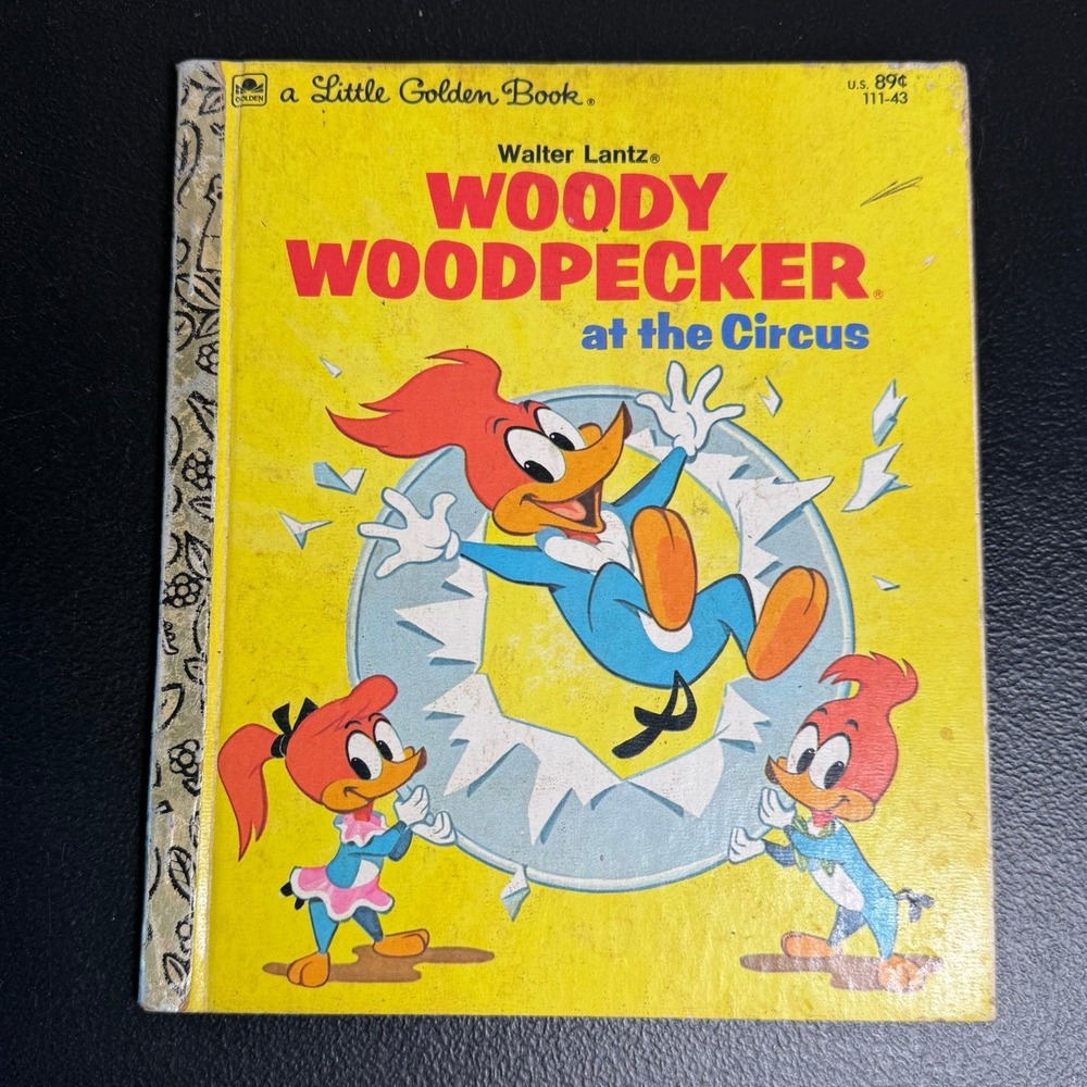 Woody‎ Woodpecker at the Circus Little Golden Book 1976 Walter Lantz Vintage